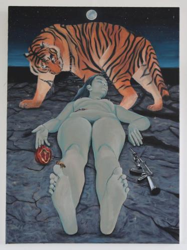 Lisa van Oosten - Except It Wasn't A Dream, 70x90cm, Acrylic on canvas